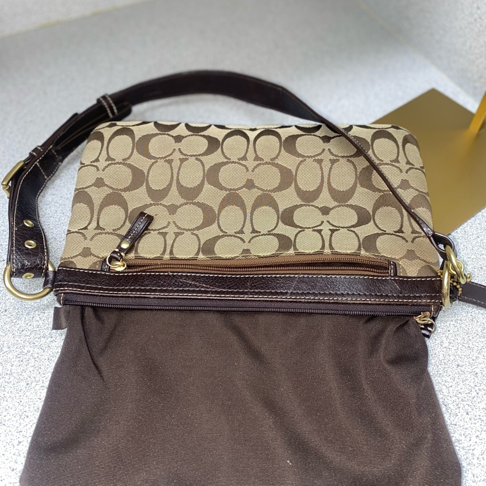 Coach Vintage Signature 2-Way Belt Khaki Bag GUC - Picture 7 of 16